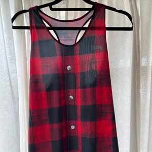 BOA PLAID EXERCISE TANK TOP